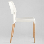 Пластиковый стул на ножках из массива бука Ferret White 4 шт варинант исполнения - 4 | Loft Concept в Самаре