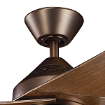 Потолочный вентилятор с тремя угловатыми лопастями Kichler варинант исполнения - 2 | Loft Concept в Самаре