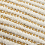 Чехол на подушку горчичного цвета с бахромой и объемным узором Ethnic mix варинант исполнения - 2 | Loft Concept в Самаре