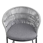 Стул барный с декоративным плетением на спинке и подлокотниках Chair Weave варинант исполнения - 5 | Loft Concept в Самаре
