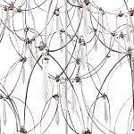 Люстра с тонким металлическим каркасом цвета хром Quasar варинант исполнения - 4 | Loft Concept в Самаре