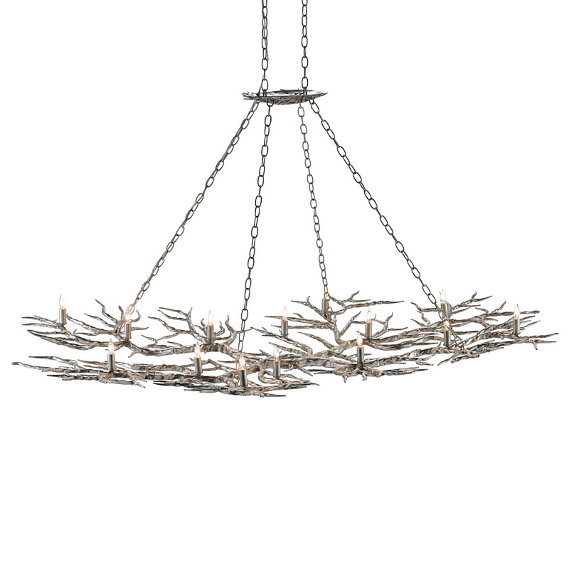 Люстра в виде веток Branched Tree Chandeliers Silver Серебряный в Самаре | Loft Concept 