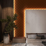 Гипсовая 3D Панель M-43 варинант исполнения - 1 | Loft Concept в Самаре