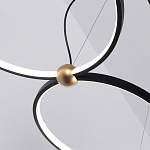 Люстра подвесная светодиодная черный металл Ring Horizontal варинант исполнения - 14 | Loft Concept в Самаре