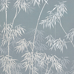 Обои ручная роспись Distant Bamboo Special Colourway on Azure Cobalt painted Xuan paper варинант исполнения - 2 | Loft Concept в Самаре