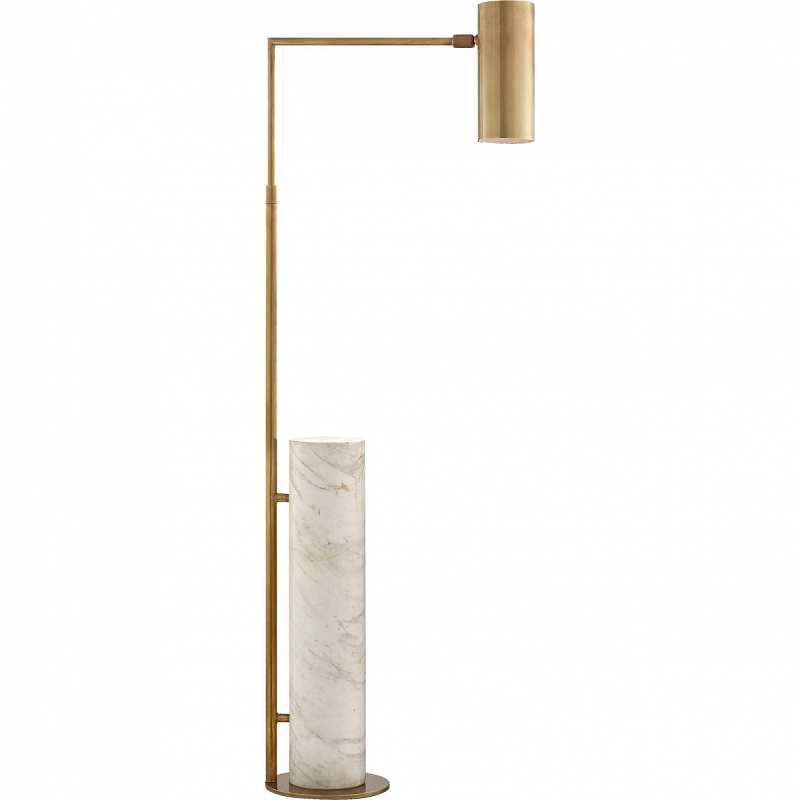 Торшер Alma Floor lamp Хром Черный Латунь Белый в Самаре | Loft Concept 