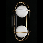 Бра настенное с 2 белыми плафонами Karina варинант исполнения - 3 | Loft Concept в Самаре