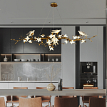 Люстра в виде золотой ветки с цветами и птичками Marvelous Garden варинант исполнения - 6 | Loft Concept в Самаре