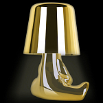 Настольная лампа фигурная золотого цвета с гладким абажуром Высота 16 см Sophia варинант исполнения - 5 | Loft Concept в Самаре