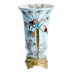 Ваза из фарфора с бронзовыми элементами Tropical Garden варинант исполнения - 1 | Loft Concept в Самаре