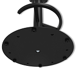 Барный стул вращающийся со спинкой и подлокотниками Douglas Rhombus Черный Велюр варинант исполнения - 8 | Loft Concept в Самаре