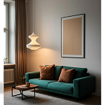 Подвесной вязаный белый светильник «Моника» варинант исполнения - 2 | Loft Concept в Самаре