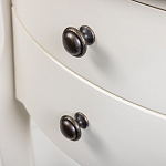 Белая тумба на фигурных ножках Shelby варинант исполнения - 4 | Loft Concept в Самаре