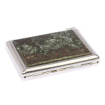 Портсигар с газовой зажигалкой из натурального камня Серафинит Stone Cigarettes Cases варинант исполнения - 5 | Loft Concept в Самаре