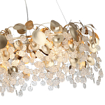 Люстра с декоративными подвесками из прозрачного стекла в форме монеток FAIRYTREE Light варинант исполнения - 11 | Loft Concept в Самаре