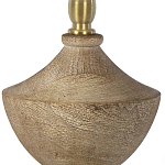 Настольная лампа деревянная с белым абажуром Wooden Table Lamp варинант исполнения - 3 | Loft Concept в Самаре