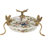 Блюдо фарфоровое Полет стрекоз Jita варинант исполнения - 1 | Loft Concept в Самаре