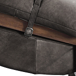 Кресло Duncan винтажная черная кожа варинант исполнения - 5 | Loft Concept в Самаре