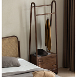 Вешалка деревянная с 2- мя ящиками Moon Walnut Furniture варинант исполнения - 11 | Loft Concept в Самаре