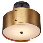 Потолочный светильник круглый светодиодный Semicircular Gold Panels старинная латунь варинант исполнения - 2 | Loft Concept в Самаре