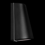 Уличный настенный светильник светодиодный конусообразной формы черного цвета из металла Urban Minimalist варинант исполнения - 3 | Loft Concept в Самаре