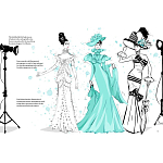 Megan Hess. Audrey Hepburn варинант исполнения - 2 | Loft Concept в Самаре