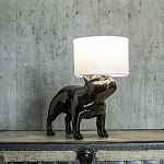 Настольная лампа COLLECTION OF DOGS с абажуром Бульдог варинант исполнения - 3 | Loft Concept в Самаре
