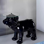 Дизайнерский журнальный стол с основанием в виде собаки Tufetic варинант исполнения - 1 | Loft Concept в Самаре