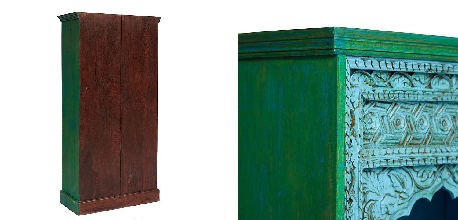 Стеллаж Indian Antique Mango Tree blue/green - Loft-Concept в Самаре