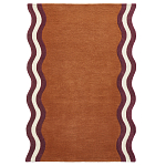 Ковер с оригинальной волнистой отделкой Woven from Wool варинант исполнения - 1 | Loft Concept в Самаре