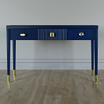 Дизайнерский Письменный стол Elsa Dreams Blue с тремя ящиками варинант исполнения - 1 | Loft Concept в Самаре