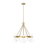 Люстра с 5-ю плафонами в форме песочных часов с узкими перфорированными отверстиями Feiss варинант исполнения - 8 | Loft Concept в Самаре