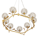 Люстра круглая с декором в виде цветков одуванчика Hanging Dandelion варинант исполнения - 3 | Loft Concept в Самаре