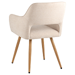 Стул в рогожке бежевого цвета NEASAN STOOL варинант исполнения - 4 | Loft Concept в Самаре