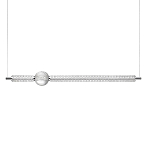 Подвесной светильник линейный с шарообразным рифленым плафоном Crystal Globule варинант исполнения - 1 | Loft Concept в Самаре