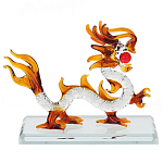 Декоративная стеклянная статуэтка Дракон Glass Dragon Statuette варинант исполнения - 3 | Loft Concept в Самаре