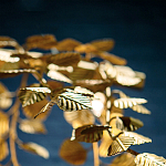 Люстра золотая с декором в виде веток эвкалипта Eucalyptus Branches варинант исполнения - 6 | Loft Concept в Самаре