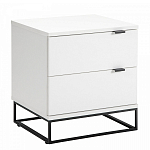 Тумба прикроватная белая с ящиками Strict Lines варинант исполнения - 1 | Loft Concept в Самаре