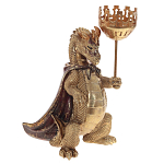 Подсвечник в виде дракона Dragon candlestick Green Gold Brown L or R варинант исполнения - 6 | Loft Concept в Самаре