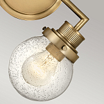 Бра для ванных комнат с прозрачным шарообразным плафоном из стекла с пузырьками на круглом основании Hinkley варинант исполнения - 15 | Loft Concept в Самаре