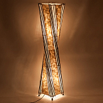 Торшер из перламутра на металлическом каркасе Indonesian Wave варинант исполнения - 4 | Loft Concept в Самаре