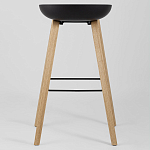 Барный стул на ножках из натурального дерева Boras Black варинант исполнения - 4 | Loft Concept в Самаре