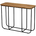 Консоль с деревянной столешницей Lyon Wood Metal Console варинант исполнения - 1 | Loft Concept в Самаре