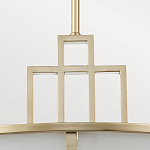 Подвесной светильник цвета латунь с белым матовым плафоном с геометрическим рисунком Feiss варинант исполнения - 4 | Loft Concept в Самаре