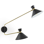 Бра с 2-мя поворотными плафонами Davy Duo Wall Lamp варинант исполнения - 1 | Loft Concept в Самаре