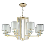 Люстра с 8-ю цилиндрическими плафонами из стекла Laurent варинант исполнения - 5 | Loft Concept в Самаре