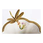 Ваза из фарфора с бронзовой стрекозой  Paradise Dragonfly варинант исполнения - 4 | Loft Concept в Самаре