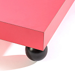 Дизайнерский кофейный стол на круглых ножках Poltronova T02 Pink Coffee Table варинант исполнения - 3 | Loft Concept в Самаре