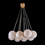 Люстра подвесная круглая с сферическими плафонами из натурального камня Glowing Spheres варинант исполнения - 12 | Loft Concept в Самаре