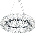 Круглая подвесная люстра Crystal Dandelions Chrome Chandelier варинант исполнения - 3 | Loft Concept в Самаре